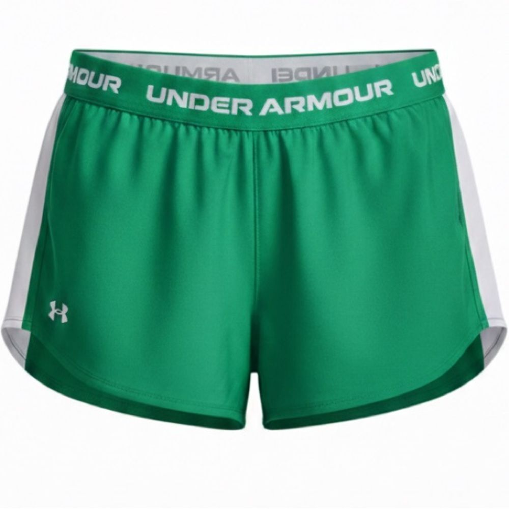 #100 Under Armour NWT Team Kelly Green Play Up Tech Training Shorts